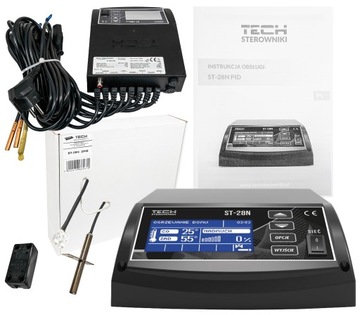 STEROWNIK REGULATOR PRACY KOTŁA 2 POMP I WENTYLATORA ST-28N zPID TECH