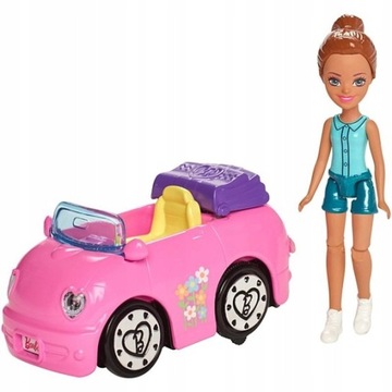 MATTEL BarbieOnTheGo Wyścig kucyków zestaw lalka i kucyk