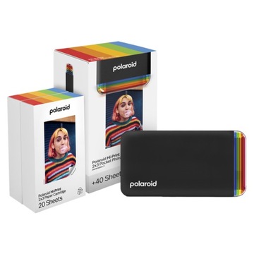 Принтер Polaroid Hi-Print Gen2 E-box Black +40 фотографий для телефона Bluetooth