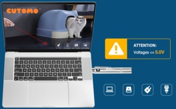 Лазерная указка для кошки USB 3в1 УФ фонарик