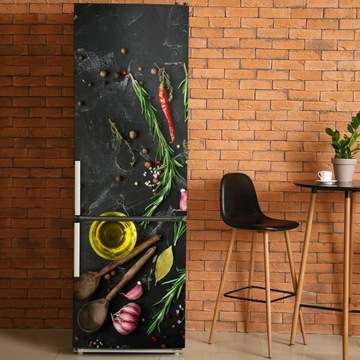 Naklejka na lodówkę Przyprawy i warzywa 60x180 cm