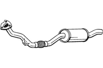BOSAL TŁUMIK UKŁADU WYDECHOWEGO PRZÓD AUDI A4 B5 VW PASSAT B5 PASSAT