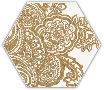 Shiny Lines gold Hex. B 19,8x17,1 Paradyż- dekor