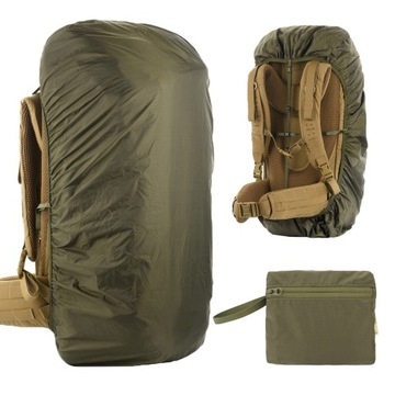 POKROWIEC na plecak PRZECIWDESZCZOWY OLIVE KHAKI duży do 60L WODOODPORNY