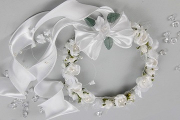 Венок причастия, зеленые и золотые кристаллы