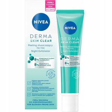 NIVEA Derma Skin Clear Peeling złuszczający na noc KWAS SALICYLOWY