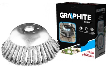 55H100 Szczotka druciana do kosy spalinowej 150 x 25,4 mm, twarda, druty sp