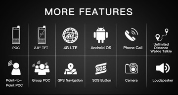 UNIWA F50 2G/3G/4G Смартфон Zello Walkie Talkie