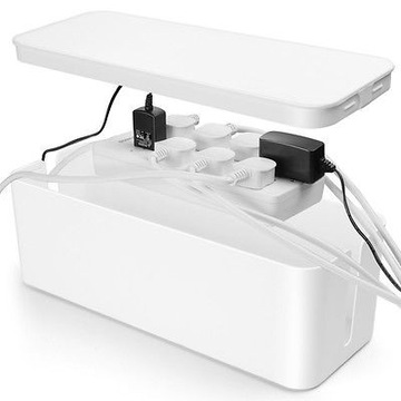 POJEMNIK NA KABLE PRZEWODY ORGANIZER PUDEŁKO DUŻY CABLE MANAGEMENT