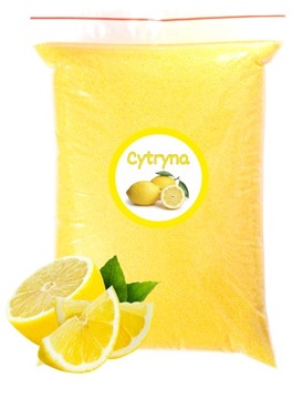 Cukier Żółty Cytryna 500g 0,5kg Cytrynowy Kolorowy Doypack Do Waty Cukrowej