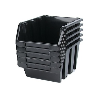5x KUWETA MAGAZYNOWA WARSZTATOWA KUWETKA CZARNA MAŁA OTWARTA 15x10x70