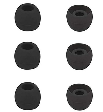 Uniwersalne gumki do słuchawek średnica 4 mm S