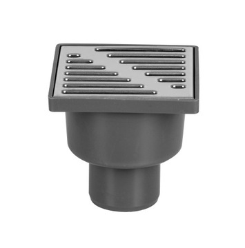 KRATKA ŚCIEKOWA FI 50 DOLNA PROSTA 10CM METALOWA