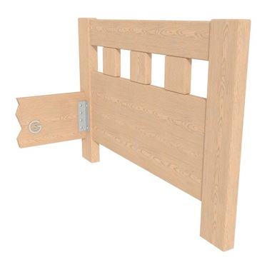 Złącze blacha łącznik kątowy do łóżka 13 cm, stal