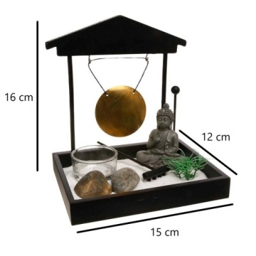 НАБОР ДЛЯ РЕЛАКСАЦИИ Zen Garden Будда гонг 12x15 см