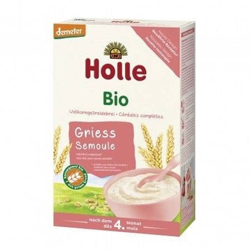 Kasza manna pszenna pełnoziarnista dla niemowląt HOLLE BIO 250g