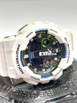 ZEGAREK CASIO G-SHOCK GA -100 BIAŁY KOMPLET GWARANCJA