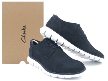 BUTY SPORTOWE CASUAL SKÓRZANE CLARKS TRACKFLEX 42