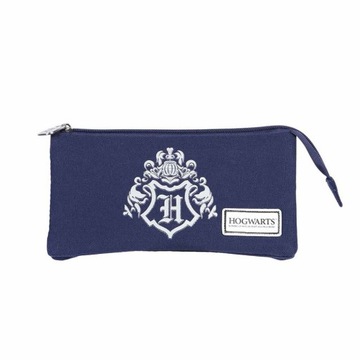 Piórnik Harry Potter Logo Hogwart Niebieski