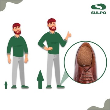 Пробковые подпятники для обуви, толщина 10 мм, женские