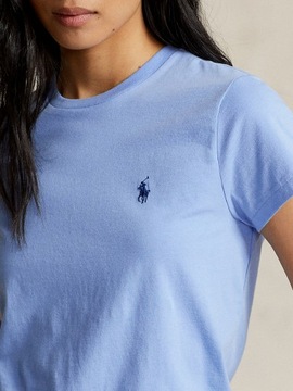 t-shirt damski polo ralph lauren premium koszulka damska niebieska logo