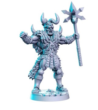 Figurki RNE Crack barbarzyńca RPG D&D