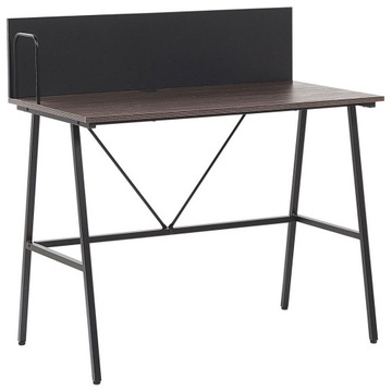 Biurko 100 X 50 Cm Ciemne Drewno Hastings Lumarko!