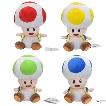 MASKOTKA MARIO PLUSZ TOAD 4 SZT