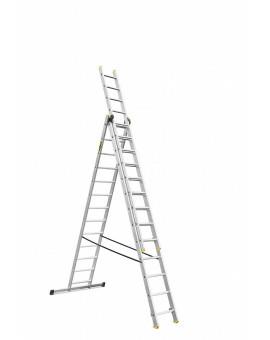 АЛЮМИНИЕВАЯ ЛЕСТНИЦА AWTOOLS 3x13 СТУПЕНЕЙ 150 КГ ADAPA