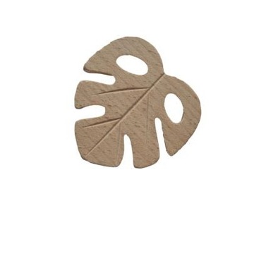 1szt gryzak drewniany monstera liść