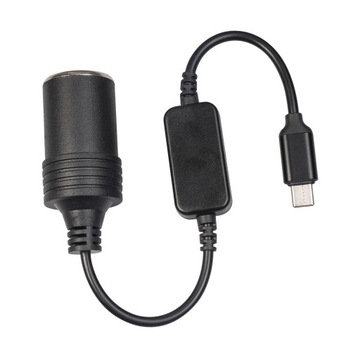 Портативный кабель-переходник USB C в прикуриватель