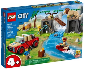 LEGO CITY TERENÓWKA RATOWNIKÓW DZIKICH ZWIERZĄT 60301