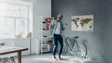 Магнитная доска METALboards, яркая карта 90х60 см + БЕСПЛАТНЫЙ набор