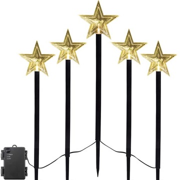 5X LAMPKA OGRODOWA GWIAZDY GWIAZDA LED CHODNIKA
