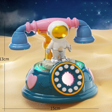 Мультяшная игрушка-телефон астронавта для детей, ролевая игра по телефону, темно-зеленый
