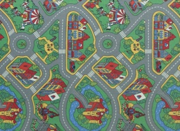 Городские улицы, здания и сооружения O-RALLY RUG 150x200 см.