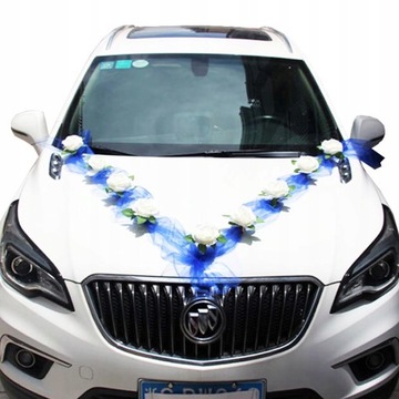 Dekoracja ślubna samochodu ozdoby na auto do ślubu