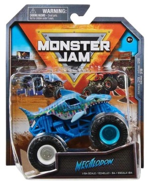 MEGALODON Rekin Auta Monster Jam 1:64 Autko Trucks