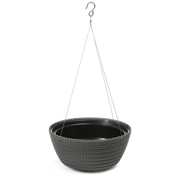 DONICZKA MISA WISZĄCA Z WKŁADEM JERSEY 240 wys.13cm śr.24cm ANTRACYT