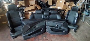 FOTELE KANAPA BOCZKI BMW E60 M-PAKIET SPORT PÓŁSKÓRA LCI UK
