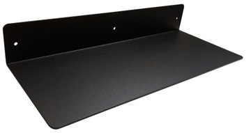 PÓŁKA METALOWA ŚCIENNA UNIWERSALNA CZARNA LOFT