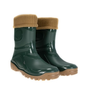 Молодежные утепленные резиновые сапоги, польская шерсть Demar