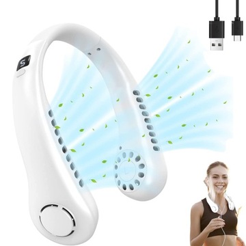 ПОРТАТИВНЫЙ МИНИ-ВЕНТИЛЯТОР ДЛЯ БЕГА. 5 РЕГУЛИРУЕМЫХ СКОРОСТЕЙ