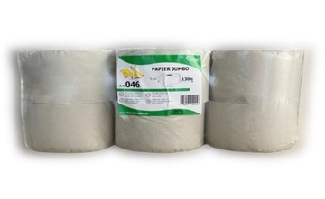 PAPIER TOALETOWY SZARY JUMBO duża rolka 12 SZTUK