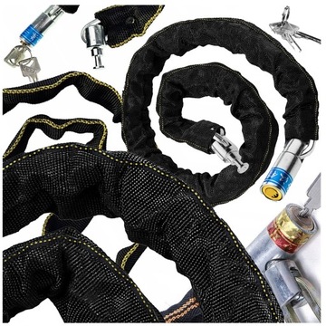 ВЕЛОСИПЕДНЫЙ ЗАМОК ВЕЛОСИПЕДНЫЙ ЗАМОК КЛЮЧ БЕЗОПАСНОСТИ ПРОЧНЫЙ КАБЕЛЬ