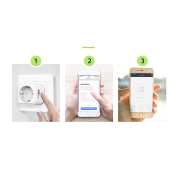 Электрическая розетка с WIFI СМАРТФОН ALEXA GOOGLE 3680W GreenBlue GB720