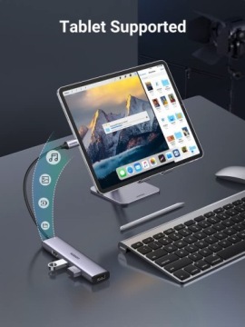 UGREEN CM473 Концентратор USB-C на 4 адаптера USB 3.0 4-в-1