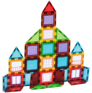 НАБОР БОЛЬШИХ МАГНИТНЫХ КОНСТРУКЦИОННЫХ БЛОКОВ 3D МАГНИТНАЯ ПЛИТКА ПАНЕЛИ 70 EL