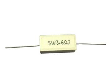 Rezystor drutowy RWA 5W 3,6R 3R6 3,6 Om -2szt