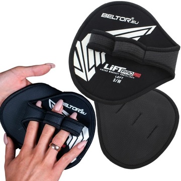 BELTOR CHWYTY PADY GRIPPY TRENINGOWE NA SIŁOWNIE GRIP BEASTS ROZMIAR S/M